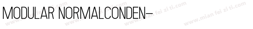 modular normalconden字体转换